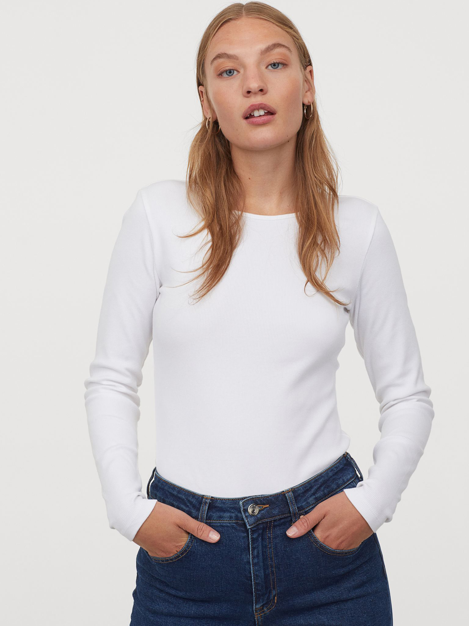 

Лонгслив H&M 7849262dm  Белый, Лонгслив H&M 7849262dm XL Белый