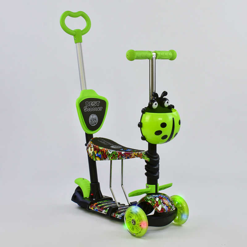 

Самокат 5в1 Best Scooter (PU колеса с подсветкой) Абстракция Multicolor (74059)