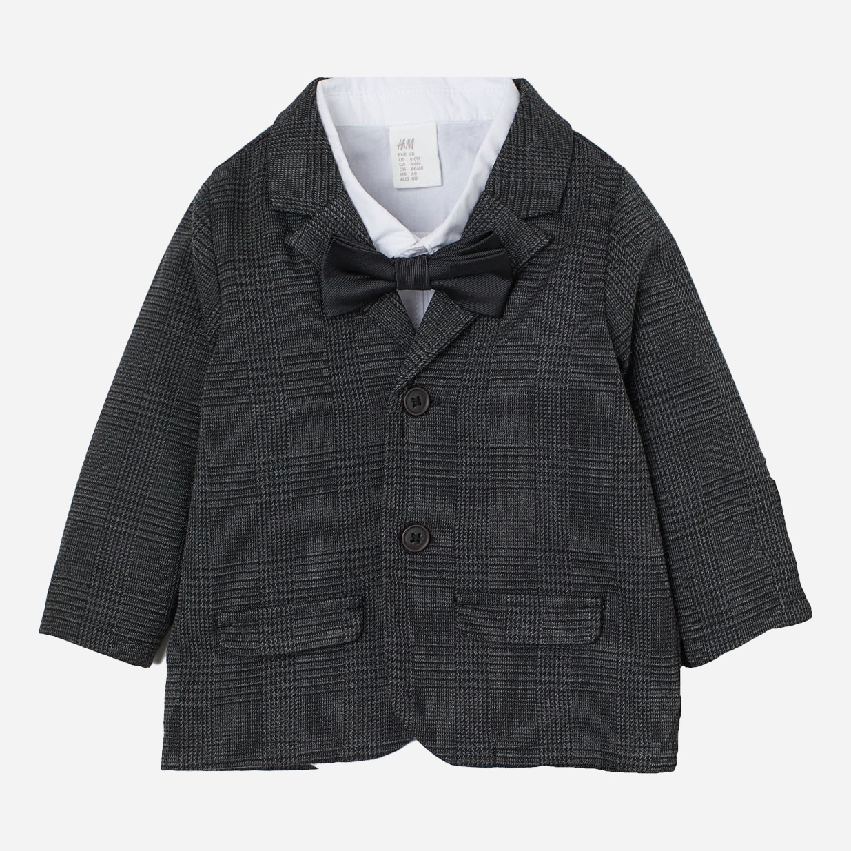 

Пиджак H&M 11-0792026-001 92 см Серый (СА2000001890301)