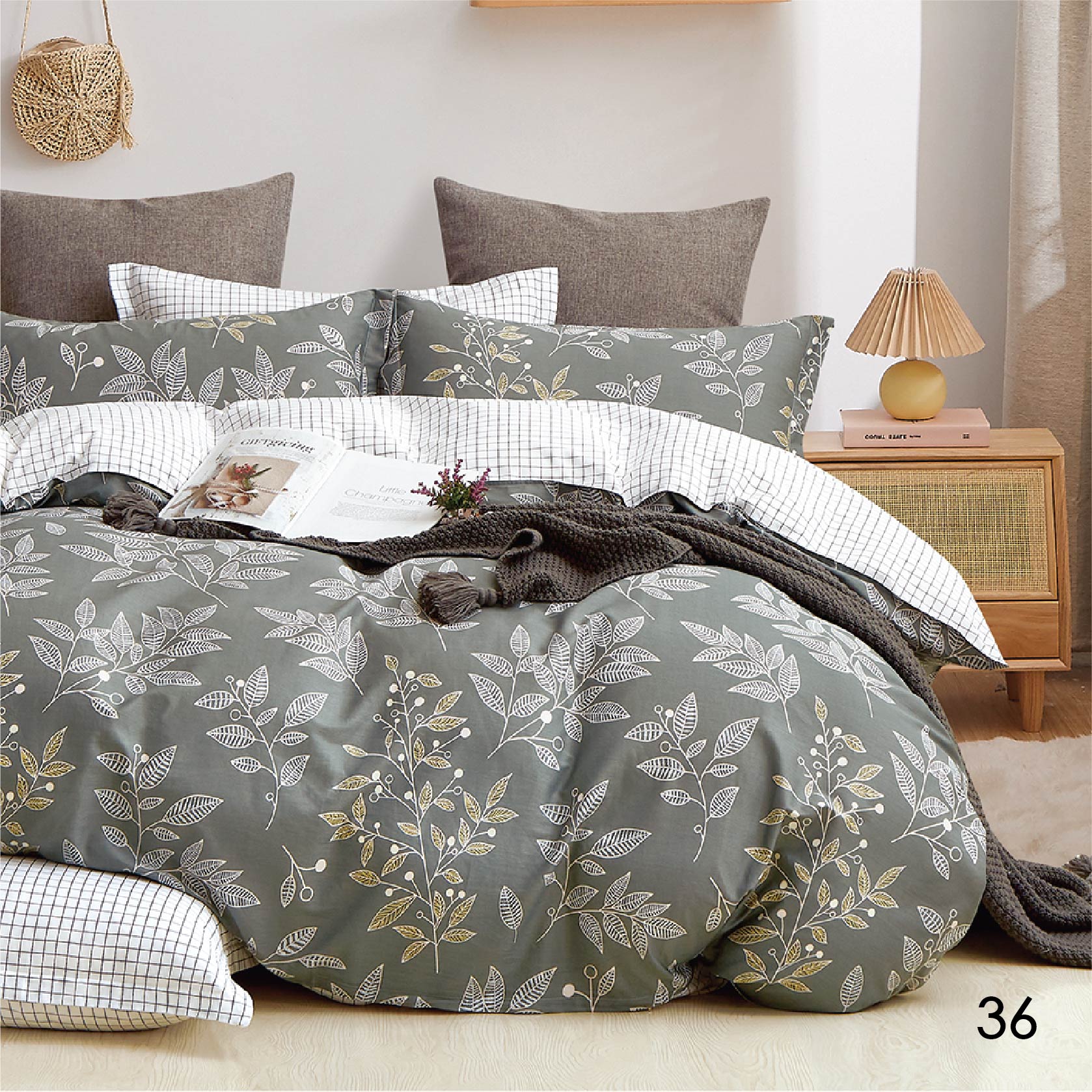 

Комплект постельного белья Isleep полуторный Сатин Twill 36
