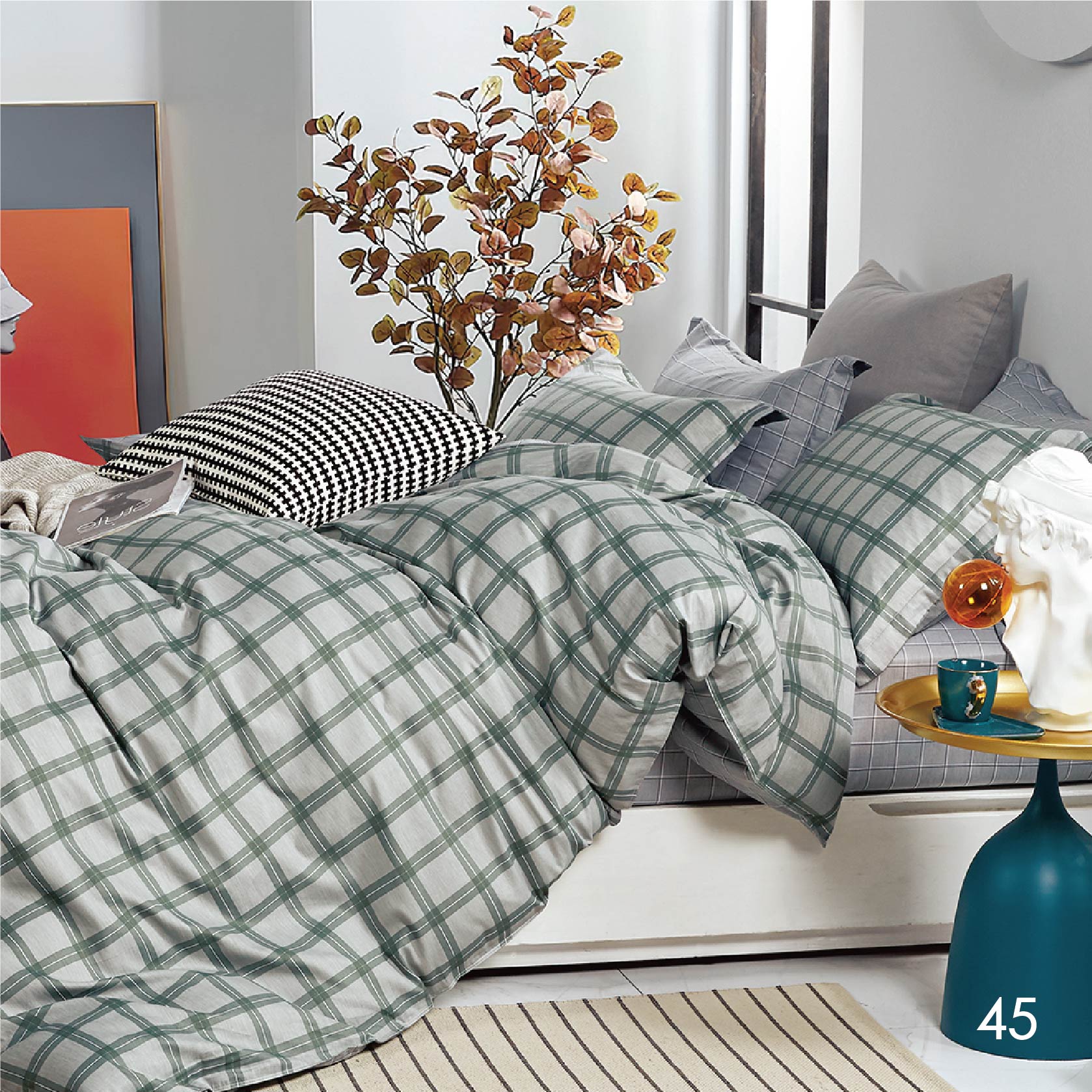 

Комплект постельного белья Isleep двуспальный Сатин Twill 45