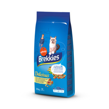 

Brekkies Cat Delice Fish, корм для взрослых котов с рыбой, 20 кг.