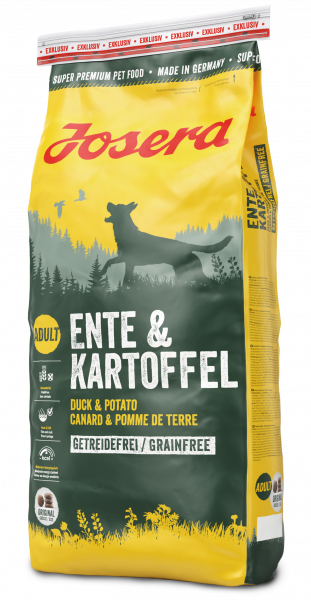 

Корм для собак Josera ENTE & KARTOFFEL, 15 кг