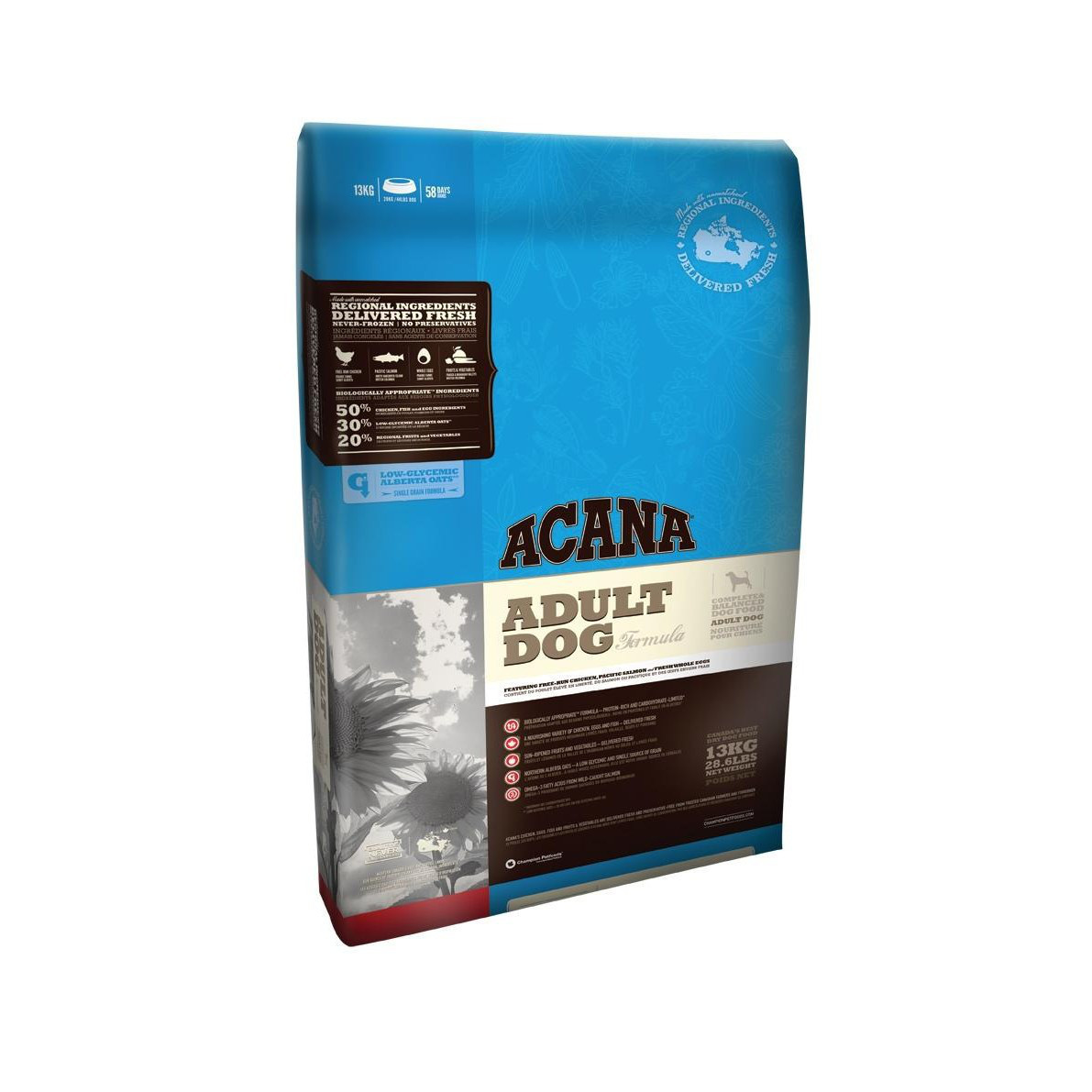 

Acana Adult Dog, корм для взрослых собак, цыпленок и камбала, 6 кг.