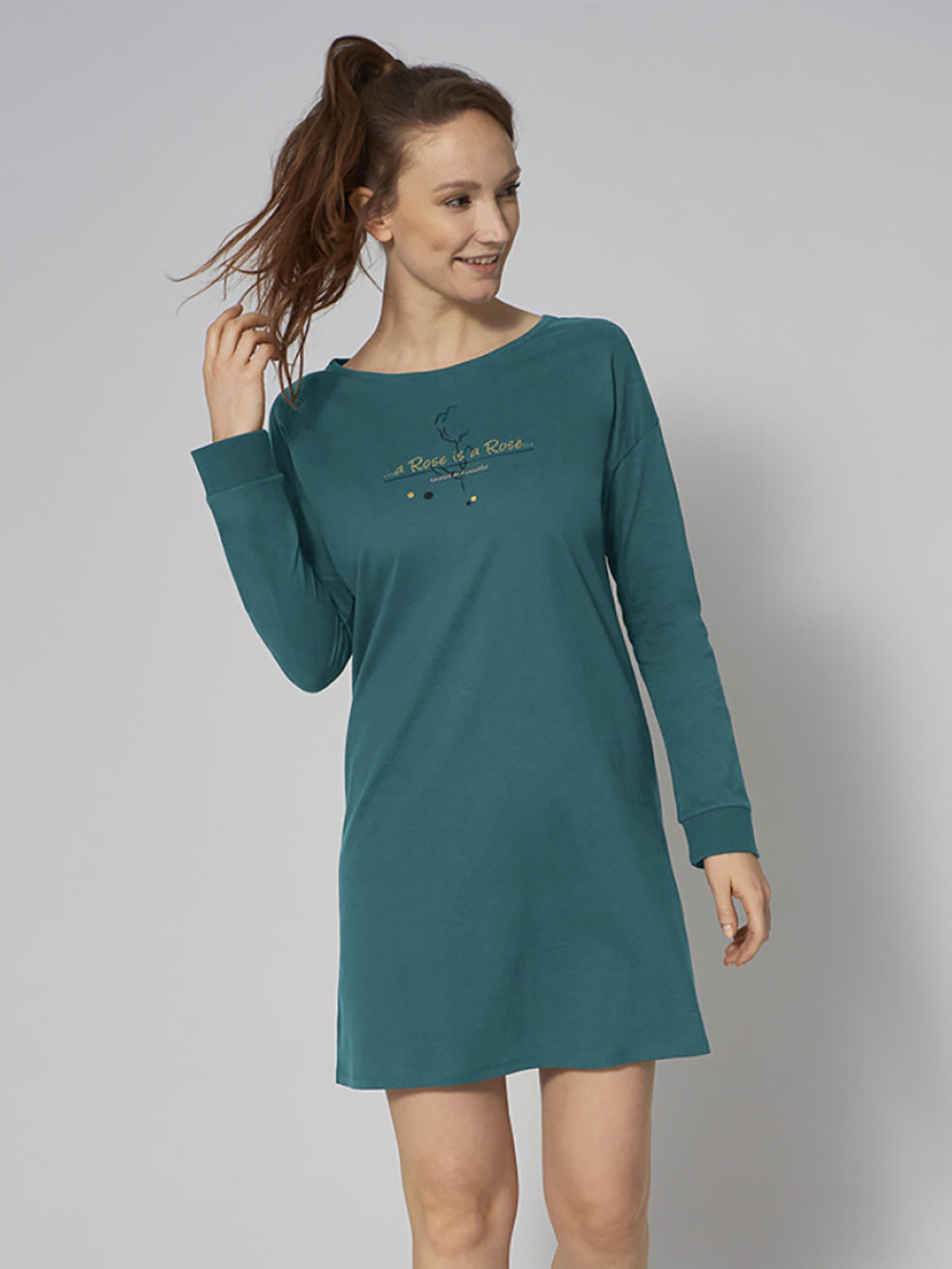 

Ночная рубашка Triumph Nightdresses NDK LSL10 40 Морская волна