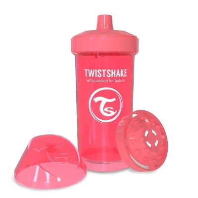 

Поильник-непроливайка Twistshake 12+ персиковая 360 мл (78074)
