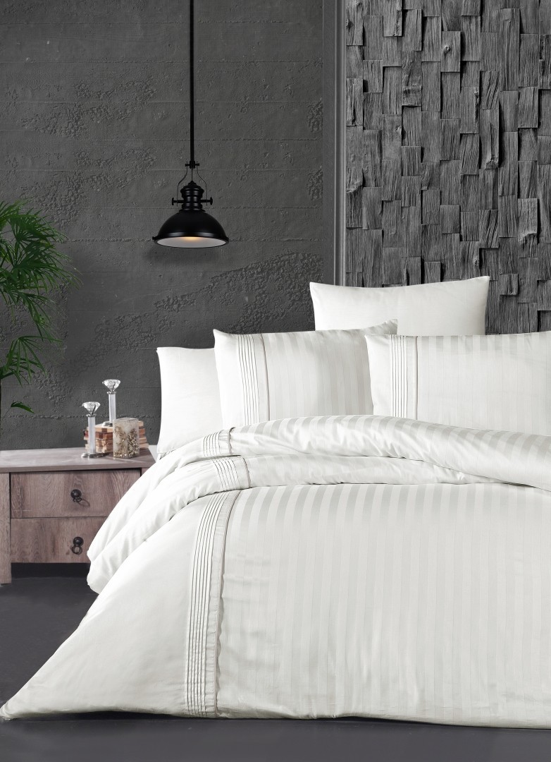 

Комплект постельного белья First Choise делюкс сатин Modalife white 200х220