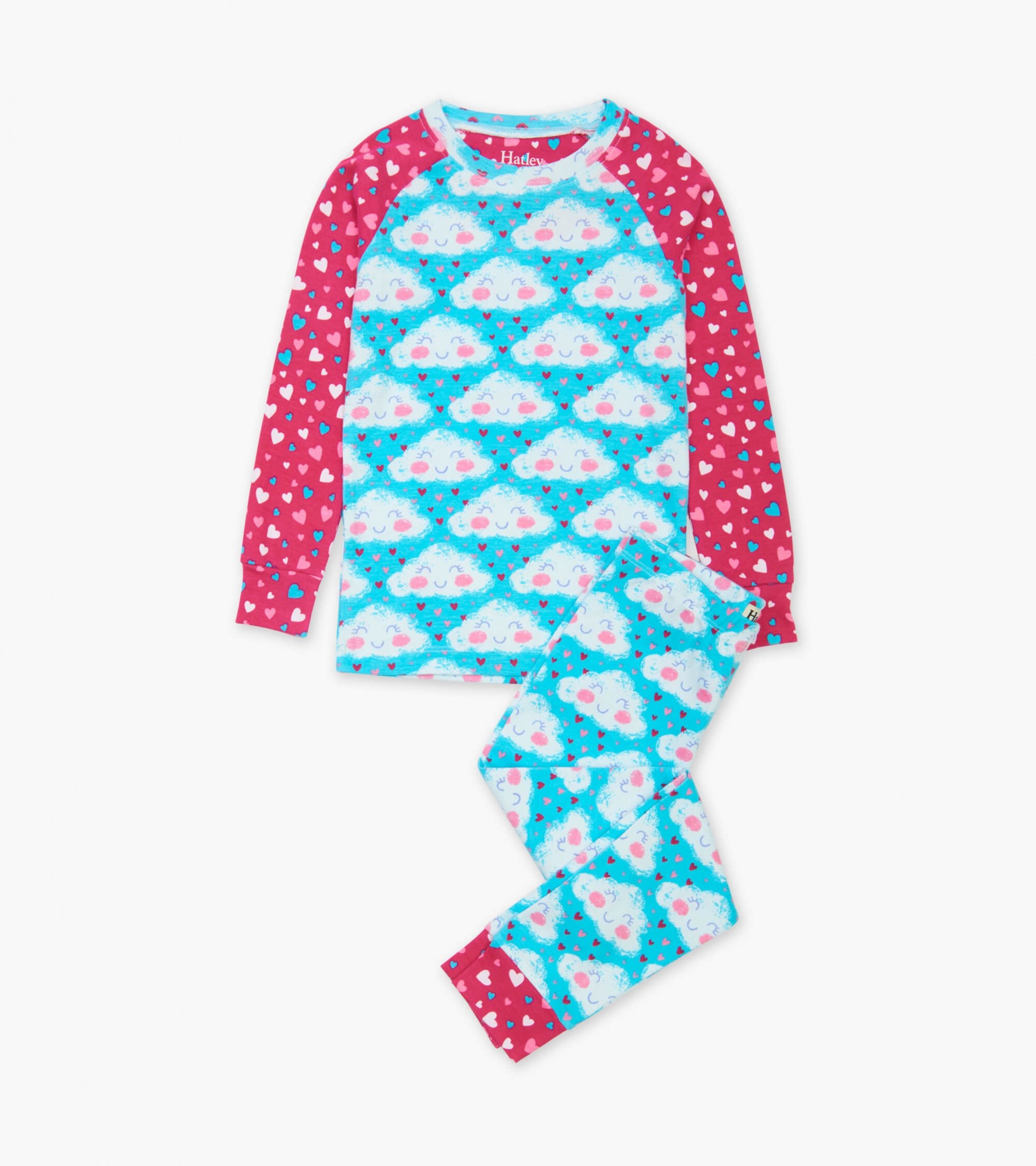 

Піжама Hatley Cheerful Clouds 8A блакитний 128см (F20GCK1269)