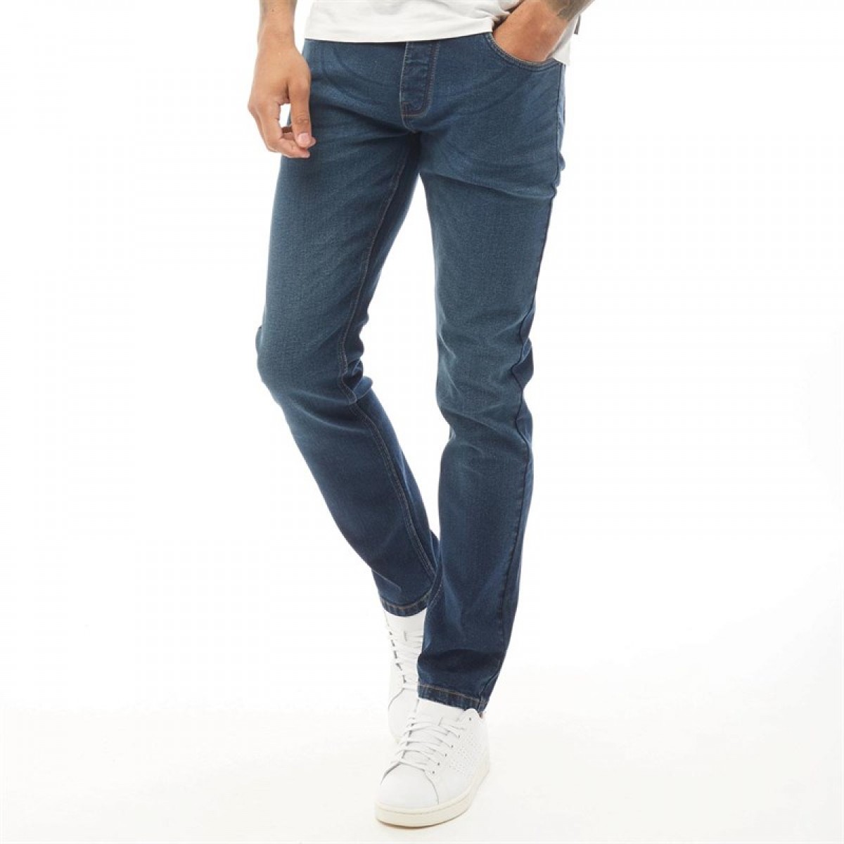 

Джинсы French Connection Slim Fit Denim IND50 Midwash Mid Blue, 30W 32L