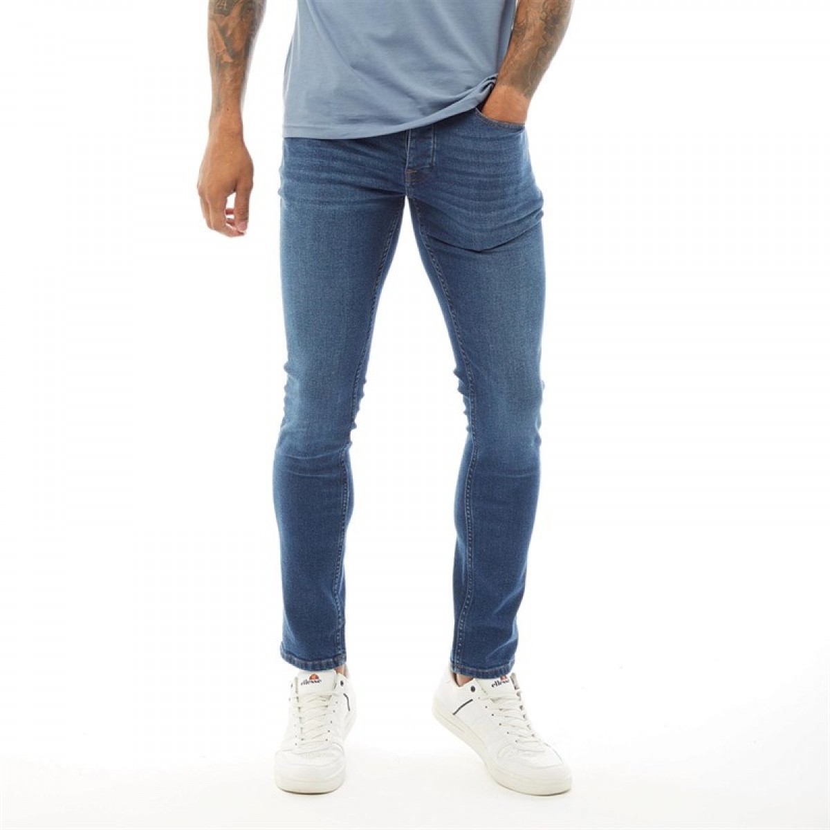 

Джинсы Fluid Slim Fit Denim Mid Wash Mid Blue, 34W 34L