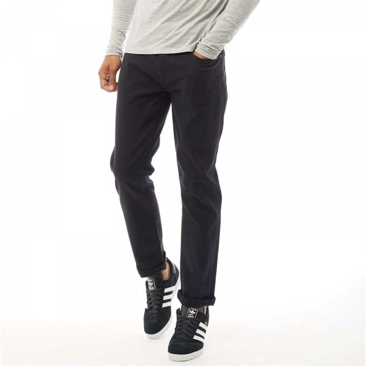 

Джинсы Fluid Relaxed Fit Denim Washed Black Black, 30W 30L