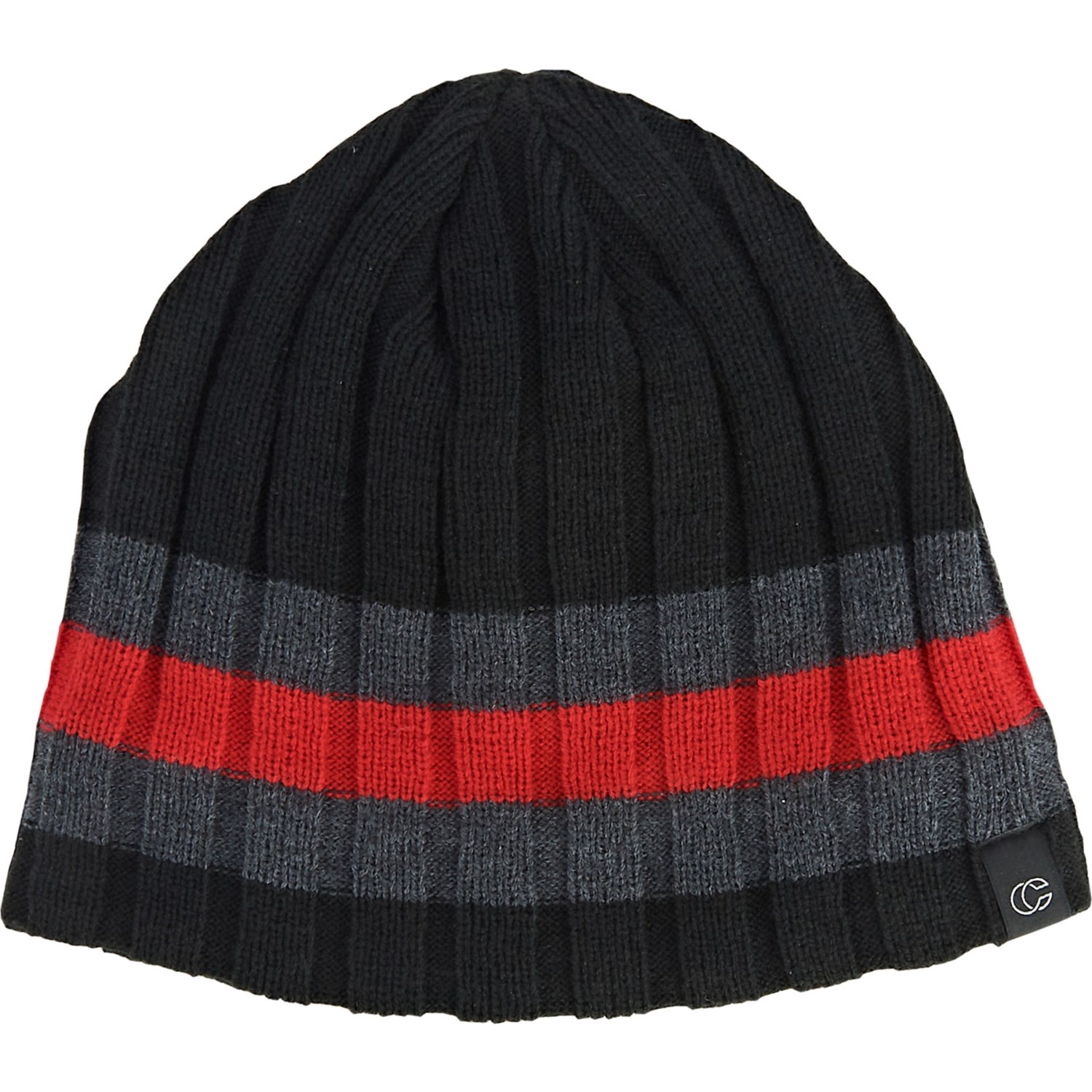 

Шапка Chaos Wide Ribbed - Fleece Lined Black/Heather Denim/Red, Универсальный