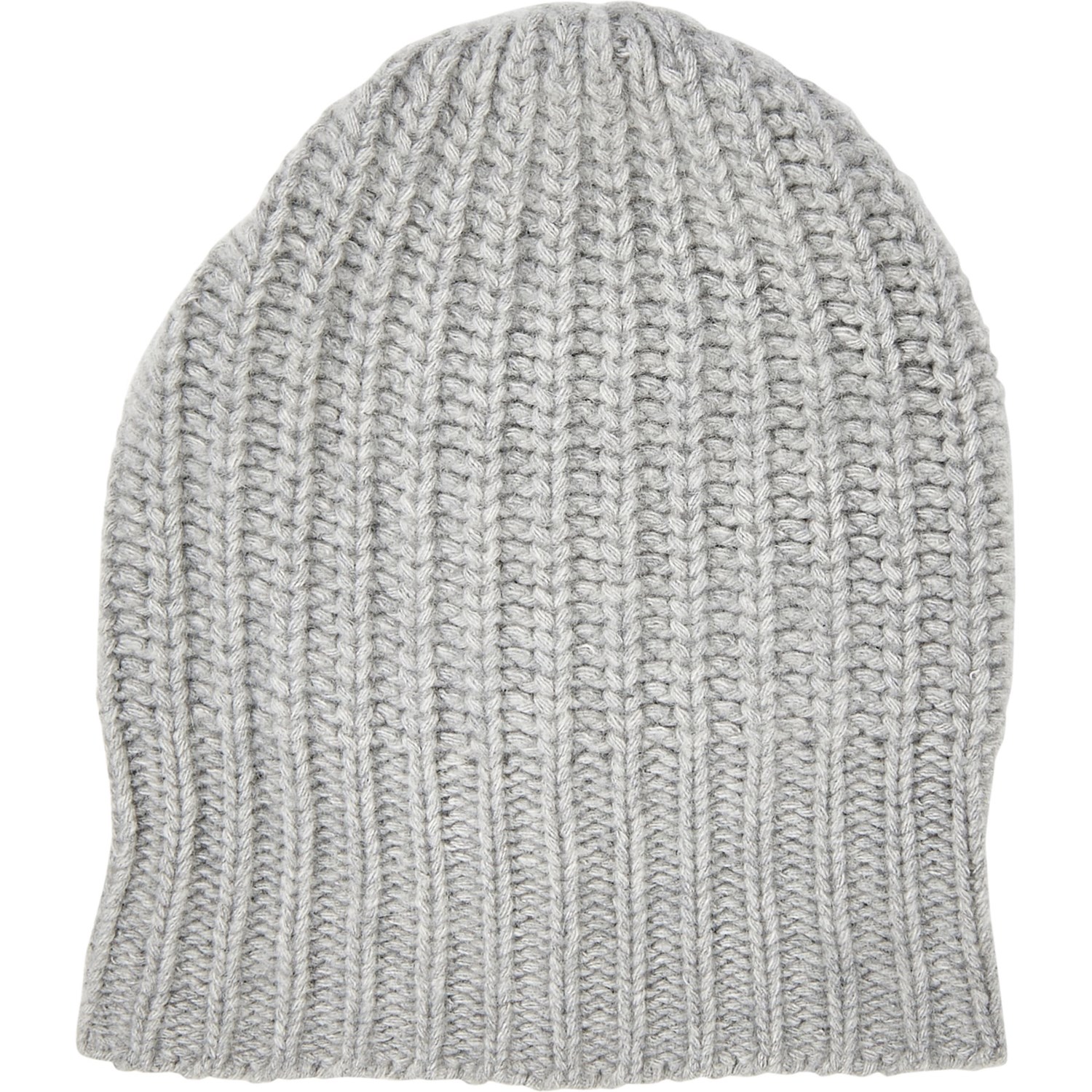 

Шапка Portolano 100% Cashmere Ribbed Slouchy Light Heather Grey, Универсальный