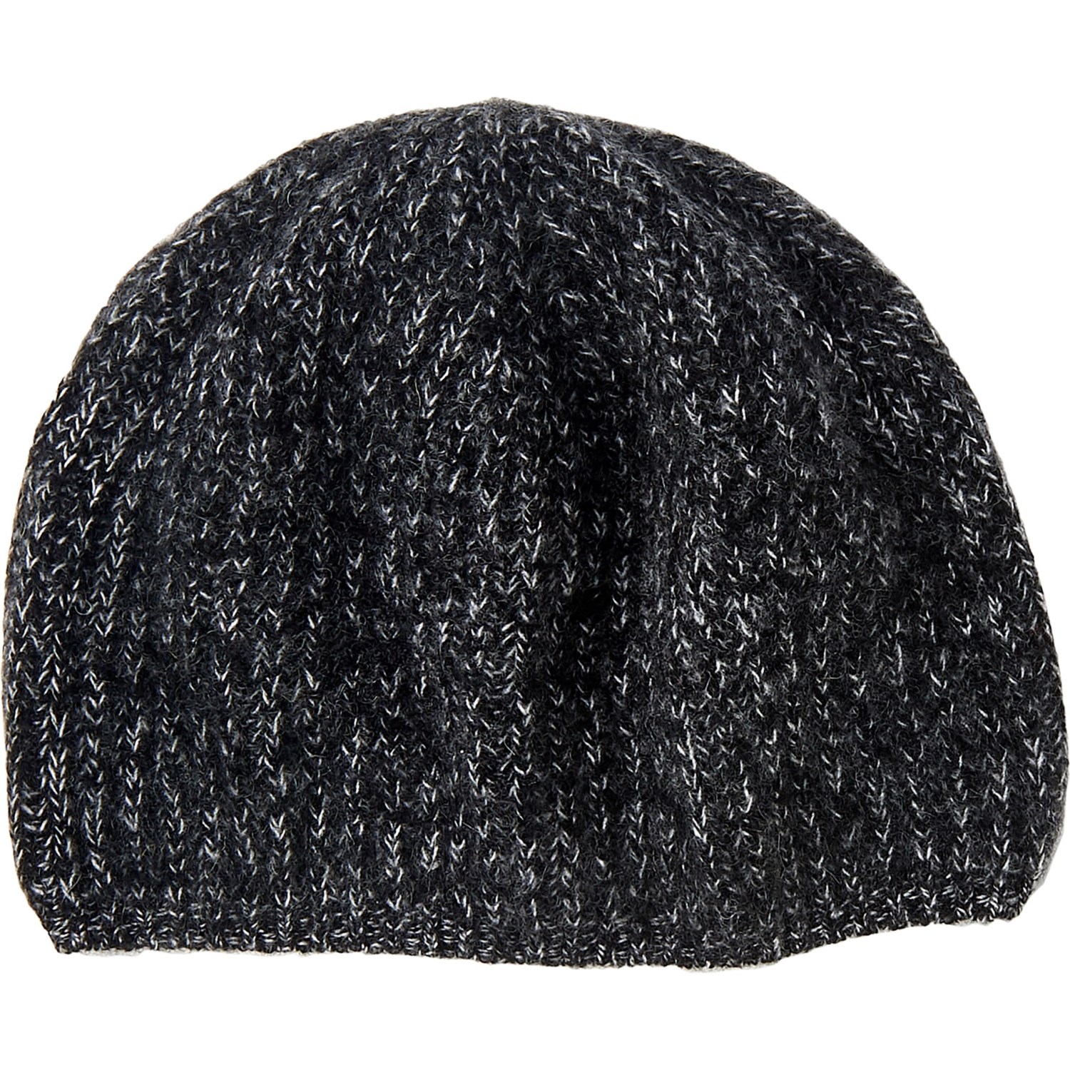 

Шапка Portolano 100% Cashmere Ribbed Twisted Knit Black/Light Heather Grey, Универсальный