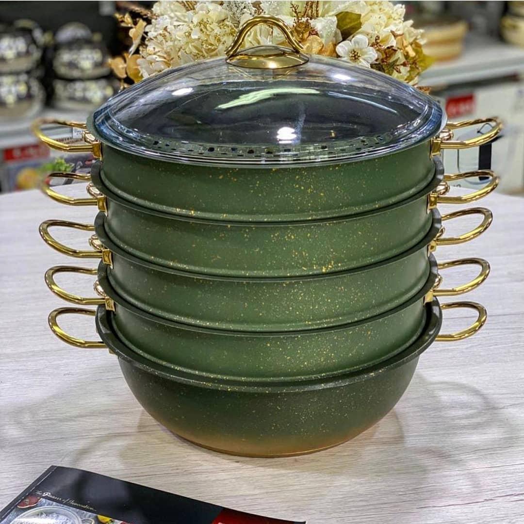 

Мантоварка 5-и уровневая Oms 6091С-30-Green 6.4 л 30 см