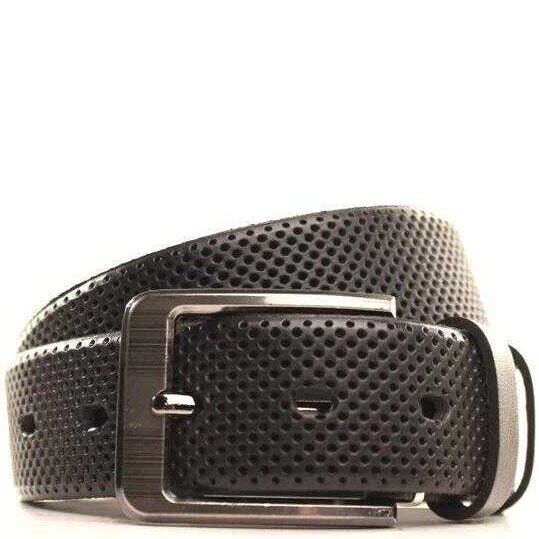 

Мужской кожаный ремень Lazar чёрный L35Y1W16