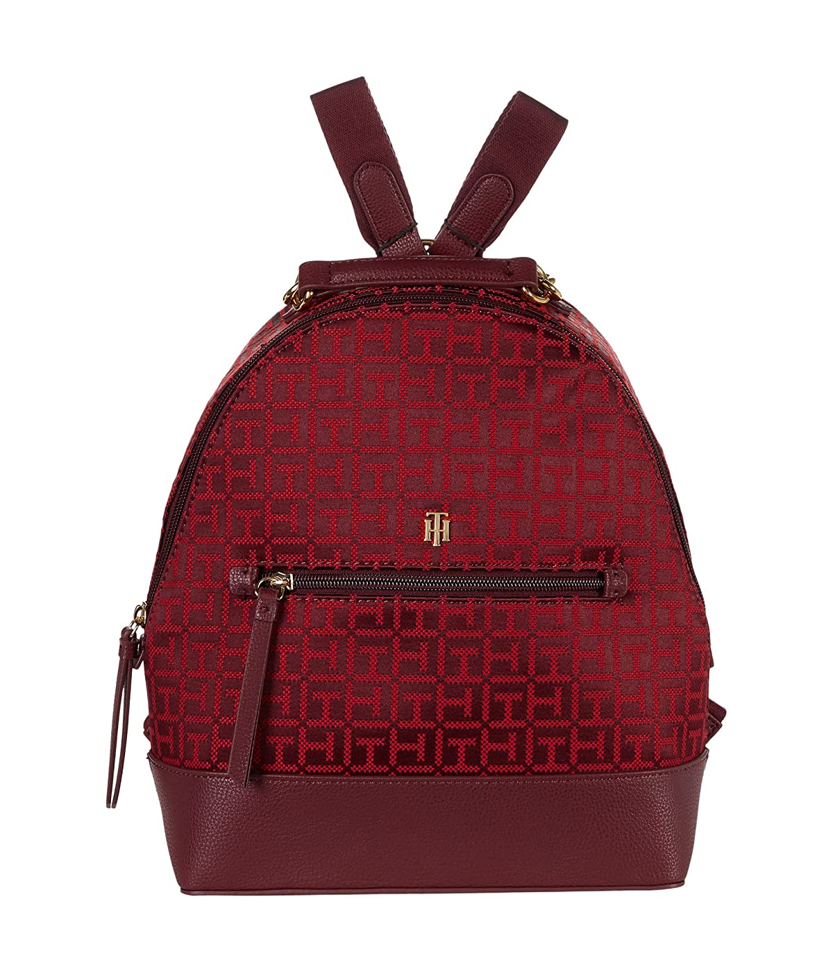 

Рюкзак Tommy Hilfiger Parker II Medium Dome - Square Monogram Jacquard Deep Rouge/Primary Red, Универсальный