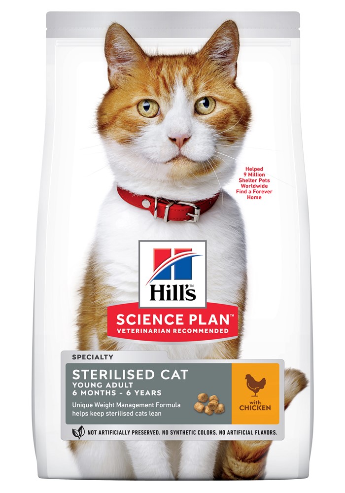 

Сухой корм для взрослых кошек с курицей Hill's Science Plan Adult Sterilised 10 кг Hill`s BGL-HI-123