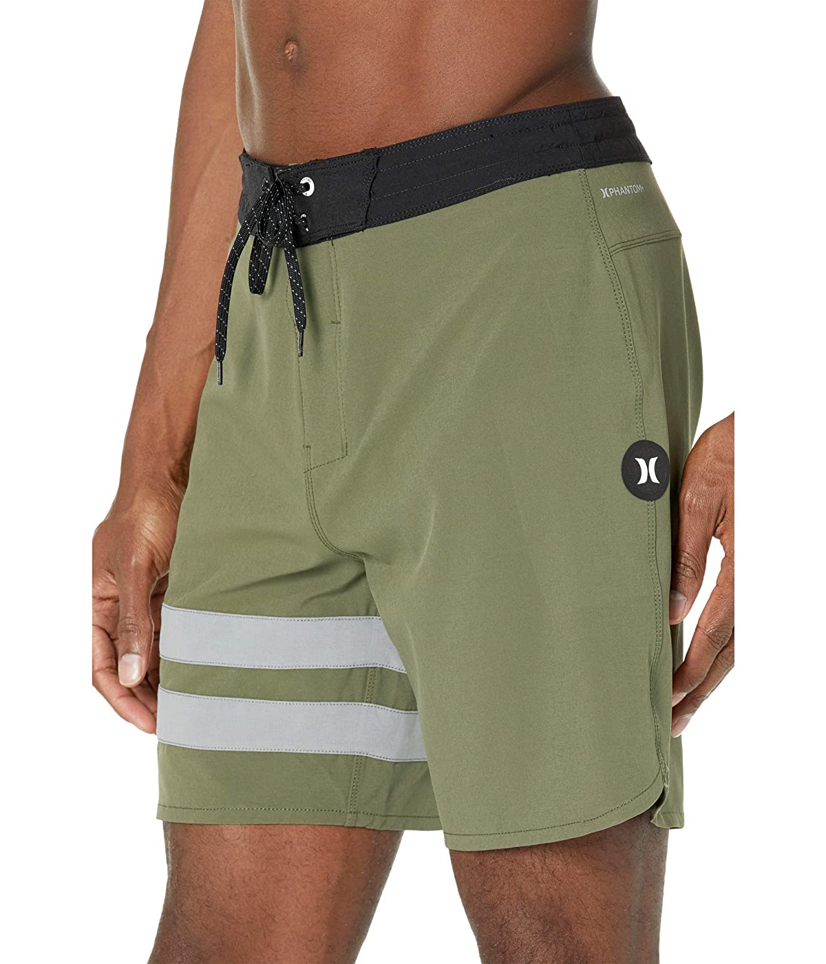 

Шорты для плавания Hurley Phantom+ Block Party 2.0 Solid 18" Boardshorts Medium Olive, 30W 32L