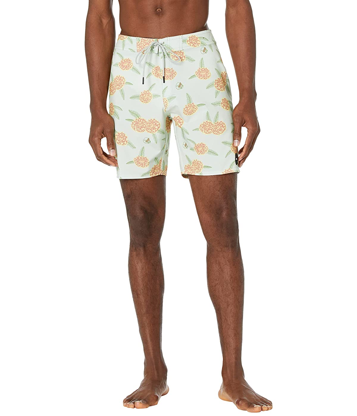 

Шорты для плавания RVCA Luke P Floral 18" Trunks Green Tea, 29W 32L