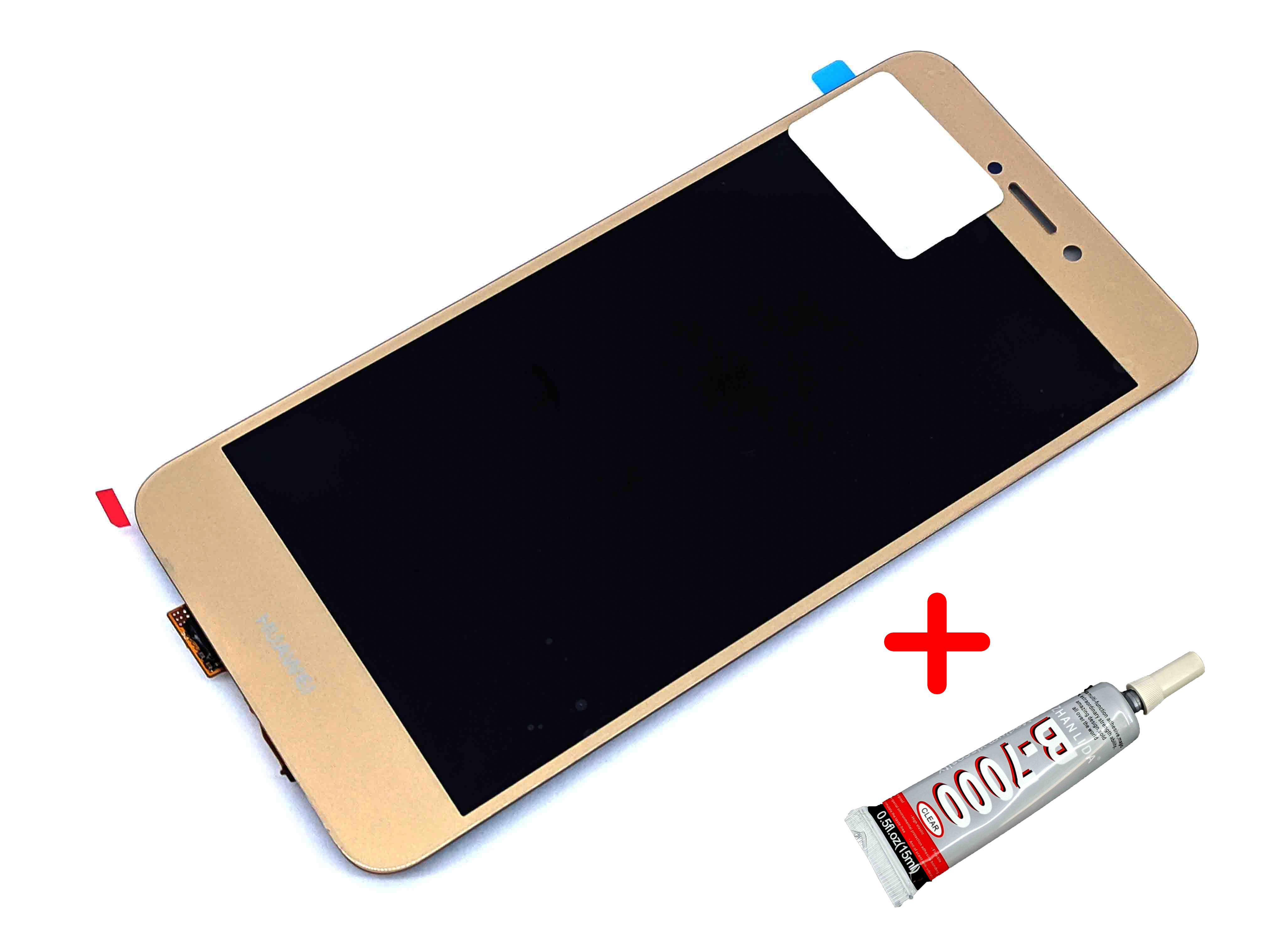 

Дисплей + Сенсор (модуль) экран Huawei P8 Lite 2017 P9 Lite 2017 Nova Lite 2016 Honor 8 Lite GR3 2017 золотистый + клей B7000