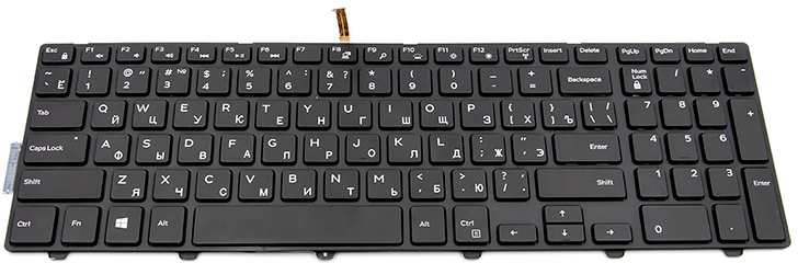 

Клавіатура для ноутбука PowerPlant Dell Inspiron 3541, 5542 підсвітка у клавіш Чорна