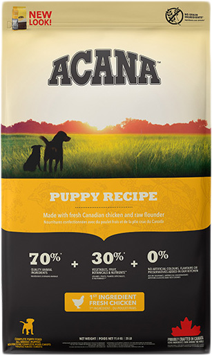 

Сухой корм для собак ACANA Puppy Recipe для щенков всех пород 11.4 кг