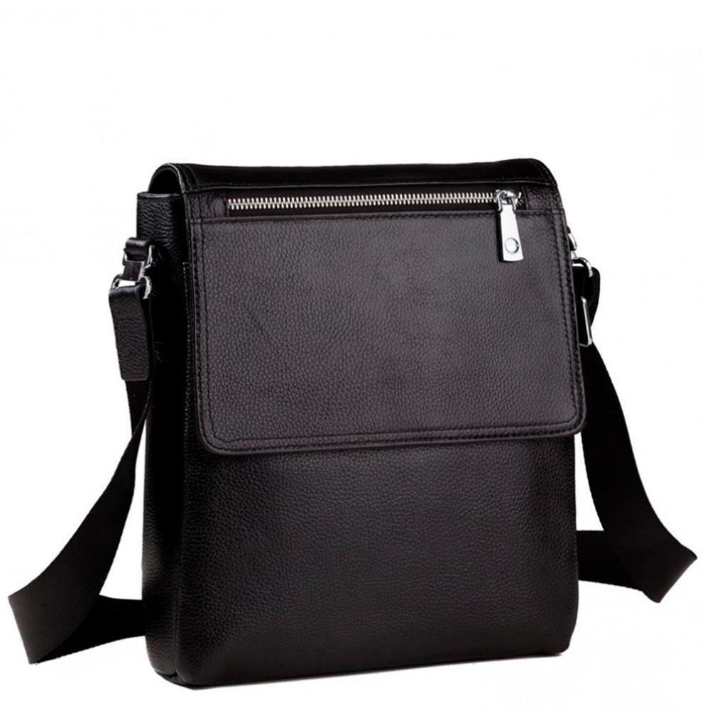 

Мужская кожаная сумка месенджер Tiding Bag 14399-NM 23 х 27 х 6 Черный