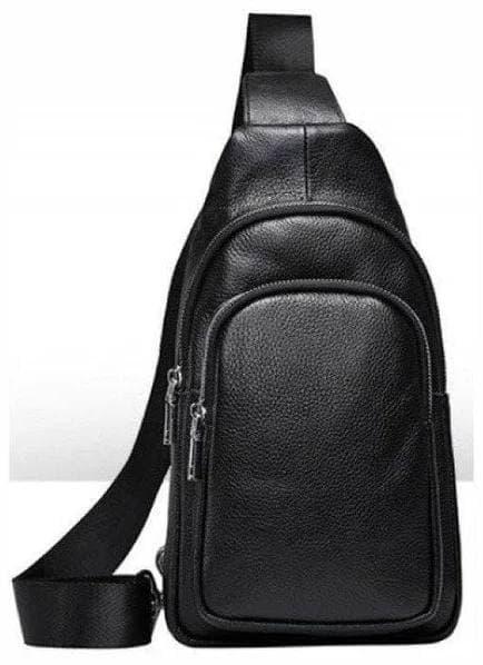 

Мужская кожаная сумка через плечо Tiding Bag 1363-NM 15 х 31 х 5 Черный