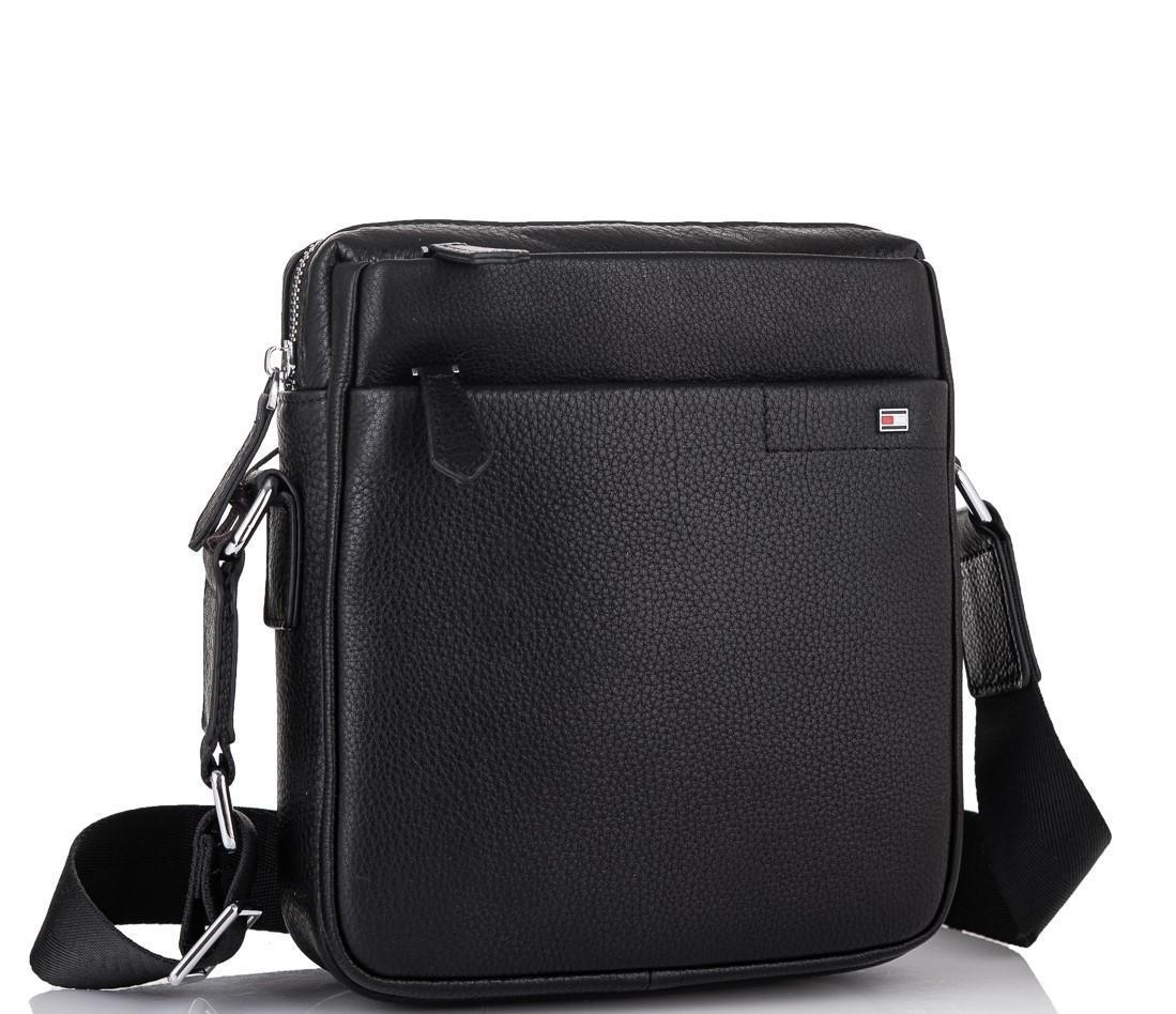 

Мужская кожаная сумка месенджер Tiding Bag 14413-NM 19 х 22 х 6 Черный