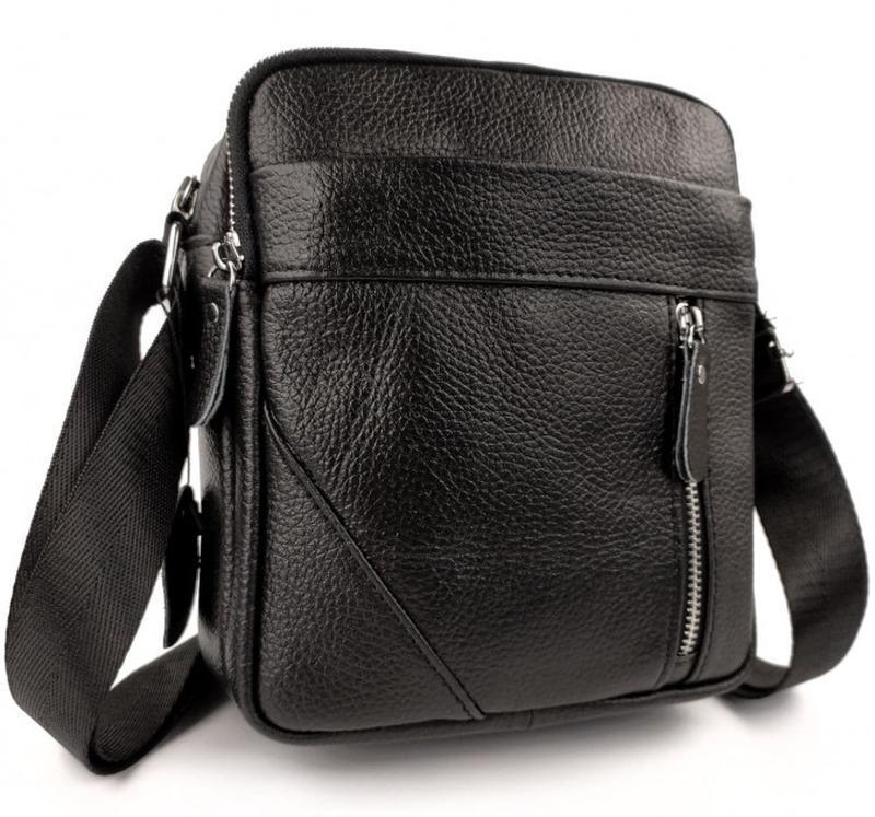 

Мужская кожаная сумка месенджер Tiding Bag 1382-NM 23 х 18 х 6 Черный