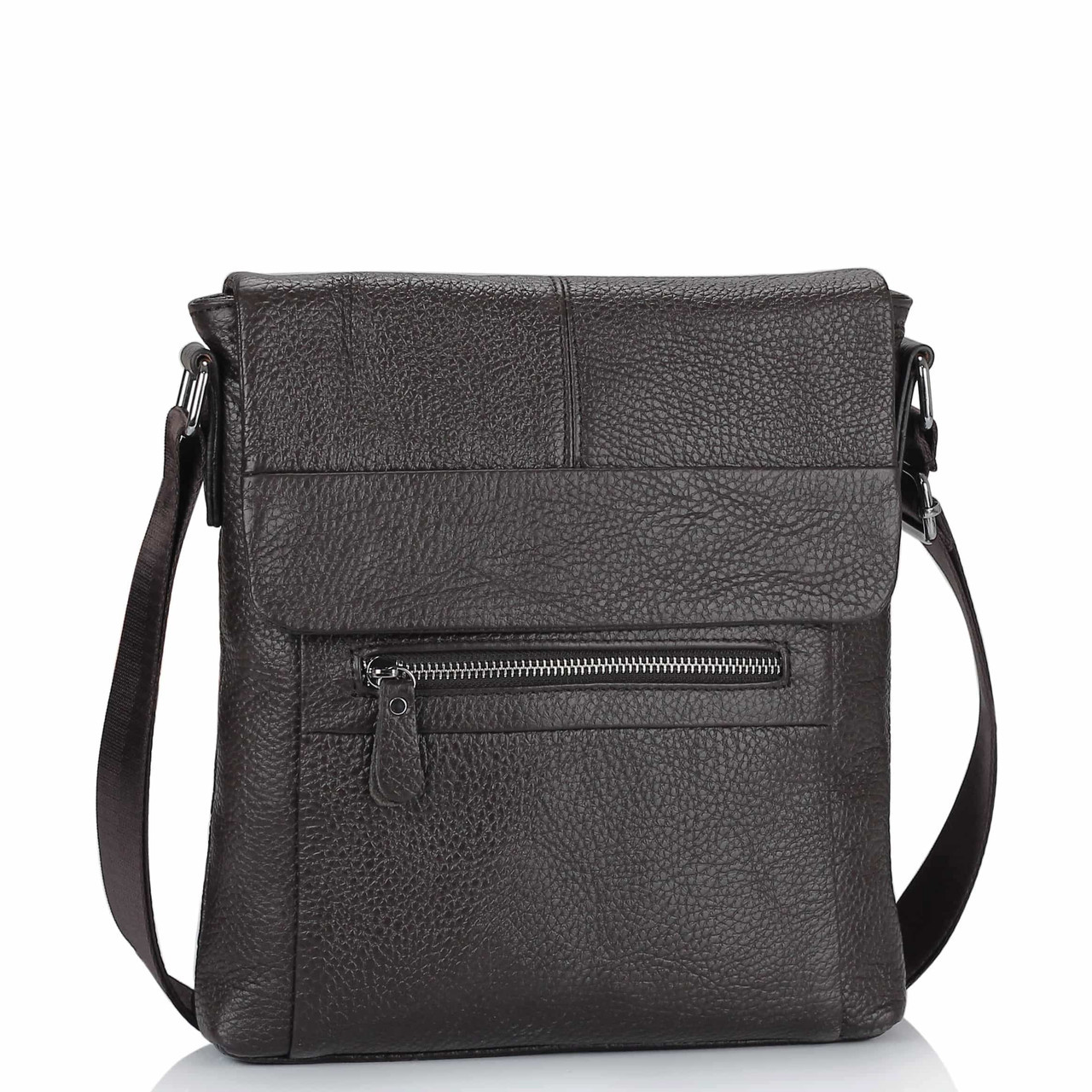 

Мужская кожаная сумка месенджер Tiding Bag M38-9117-2B-NM 27 x 28 x 4,6 Коричневый