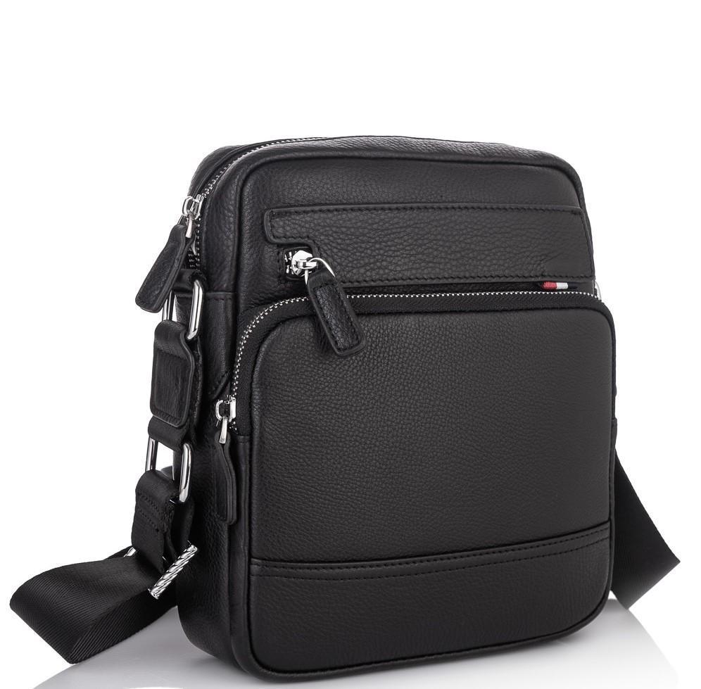 

Мужская кожаная сумка месенджер Tiding Bag 14407-NM 19 х 23 х 6 Черный