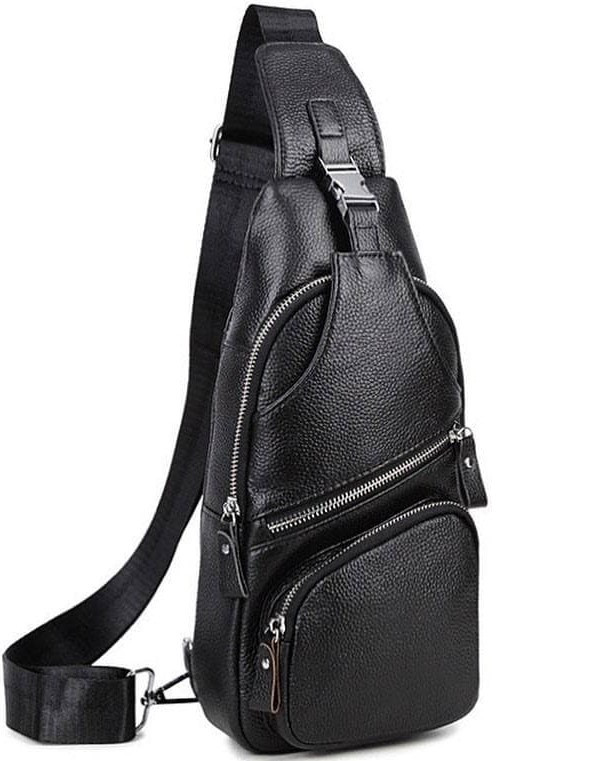 

Мужская кожаная сумка через плечо Keizer 144511-NM 19 х 33 х 7 Черный