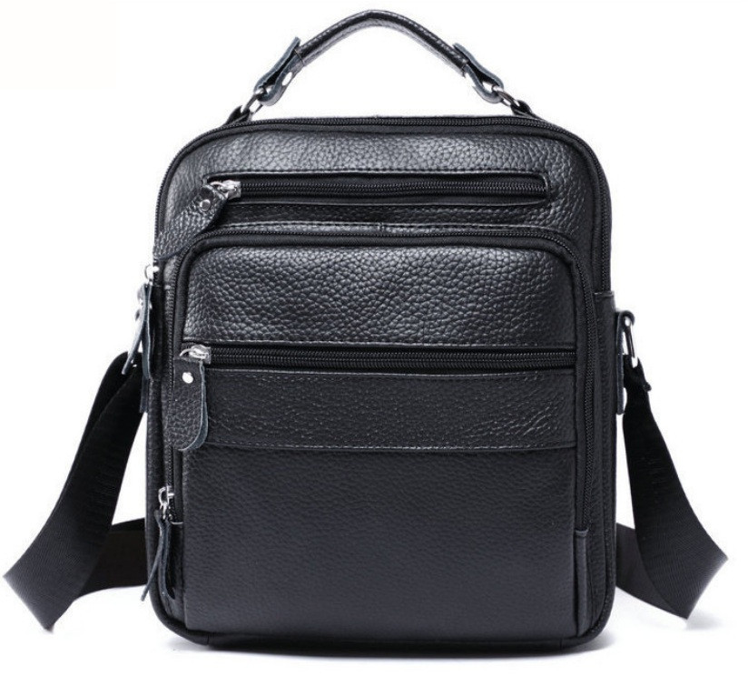 

Мужская кожаная сумка месенджер Tiding Bag M38-5112A-NM 23 x 26 x 7 Черный