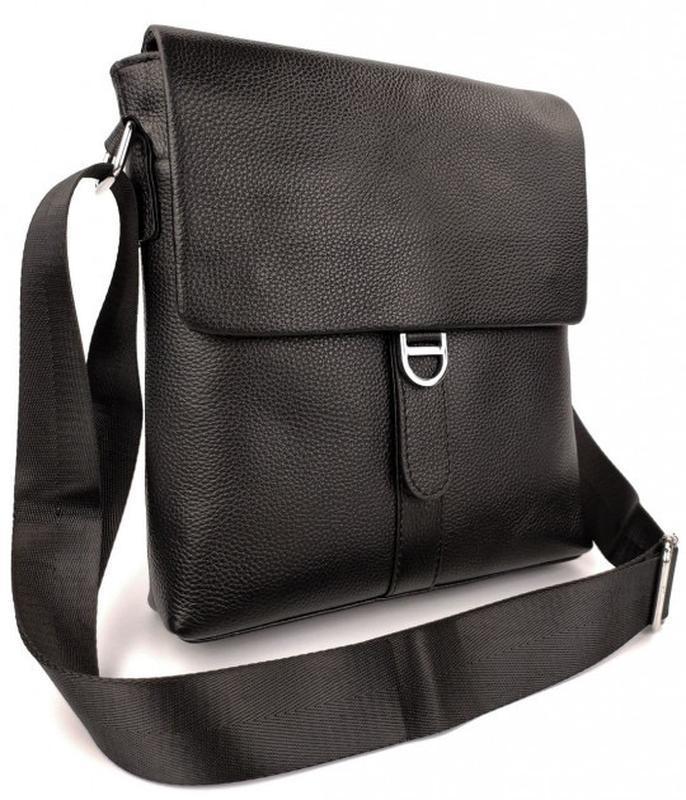 

Мужская кожаная сумка месенджер Tiding Bag 1389-NM 25 х 27 х 6 Черный