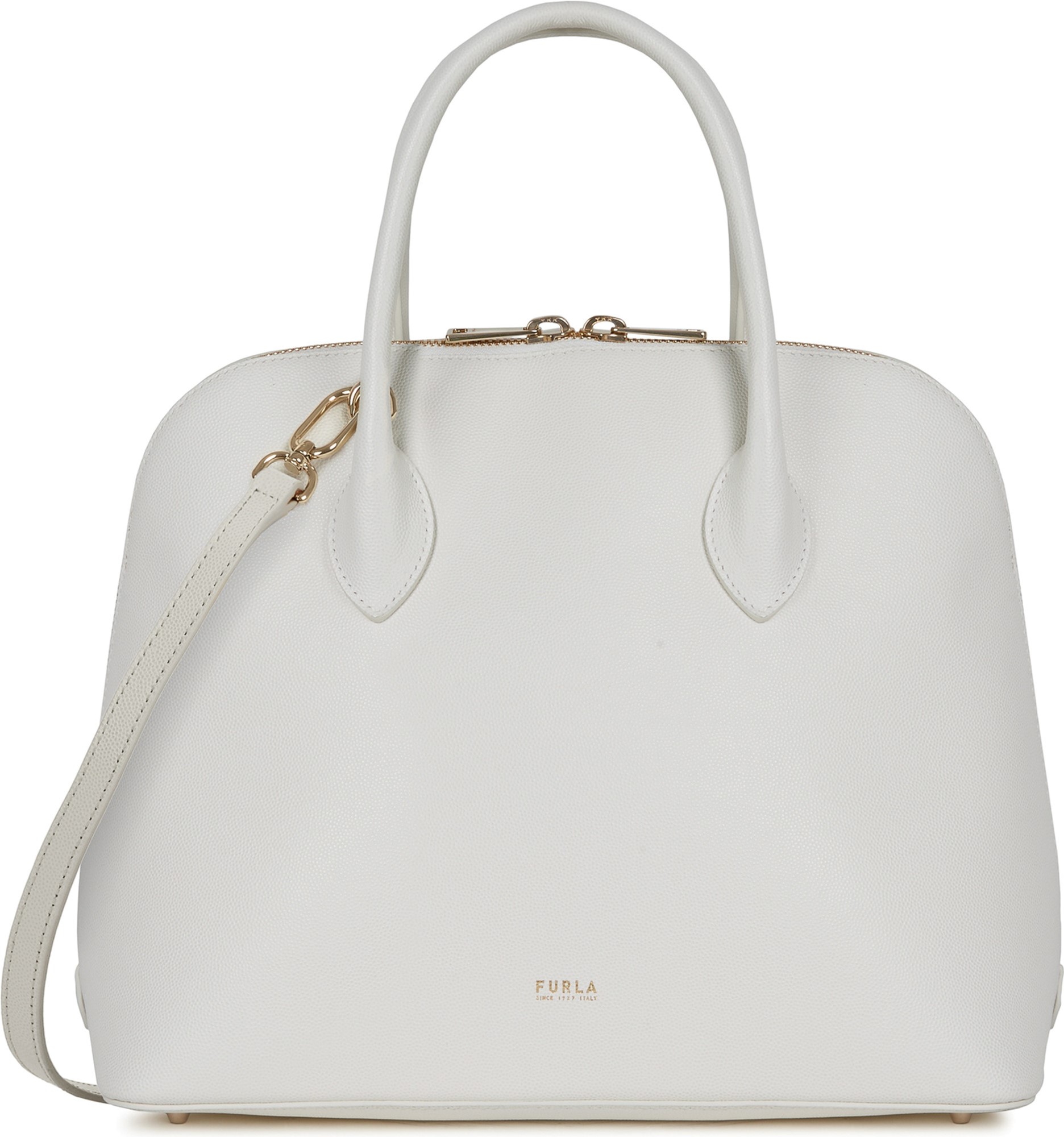 

Женская сумка кожаная Furla Code M Dome 1055689 Белая