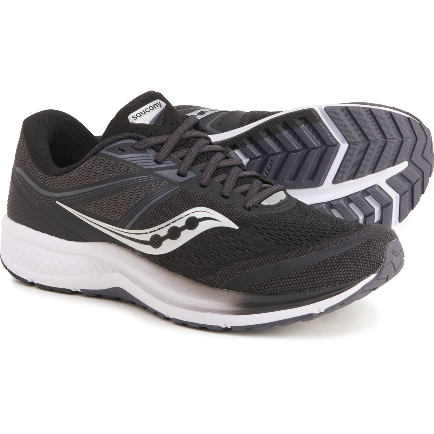

Кроссовки Saucony Omni 19 Sneaker Black/White, 46 (295 мм)