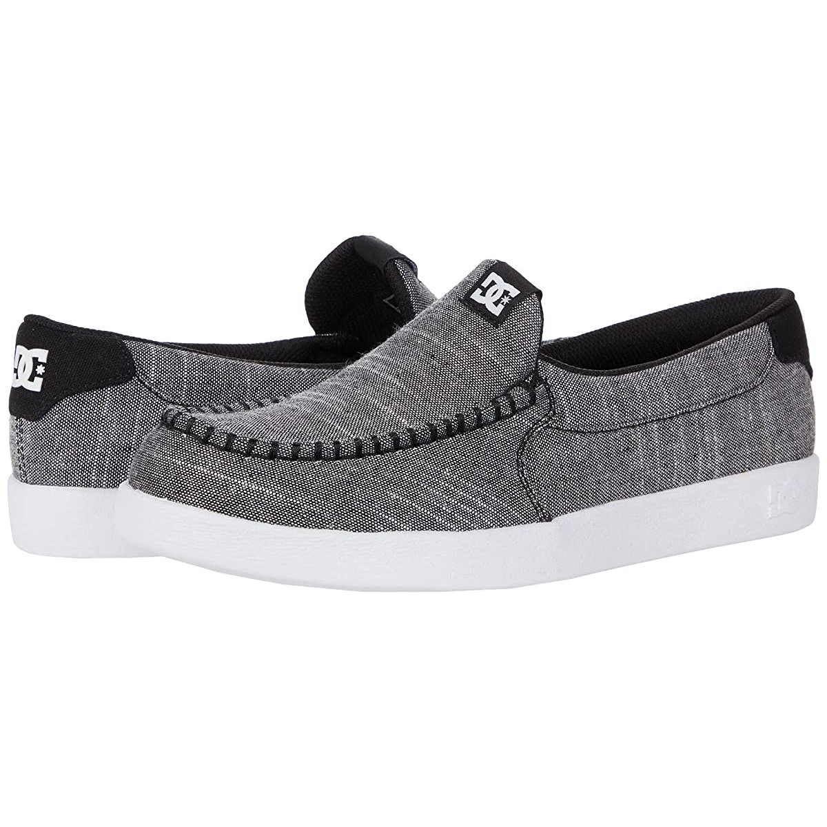 

Мокасины DC Scoundrel Slip-On Casual Skate Shoe Black/Heather Grey, 39 (250 мм)