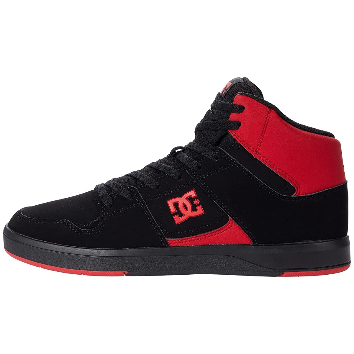 red dc high tops