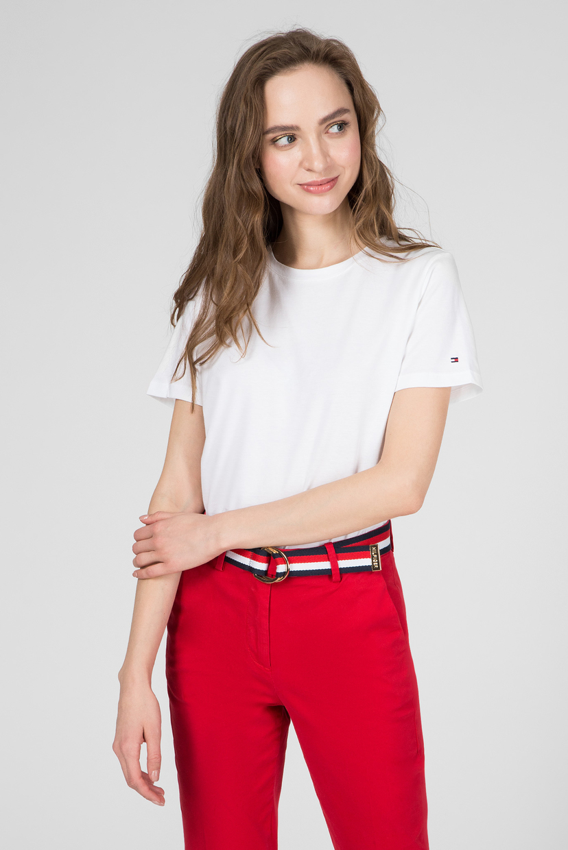 

Женская белая футболка TH COOL ESS RELAXED Tommy Hilfiger S WW0WW28386