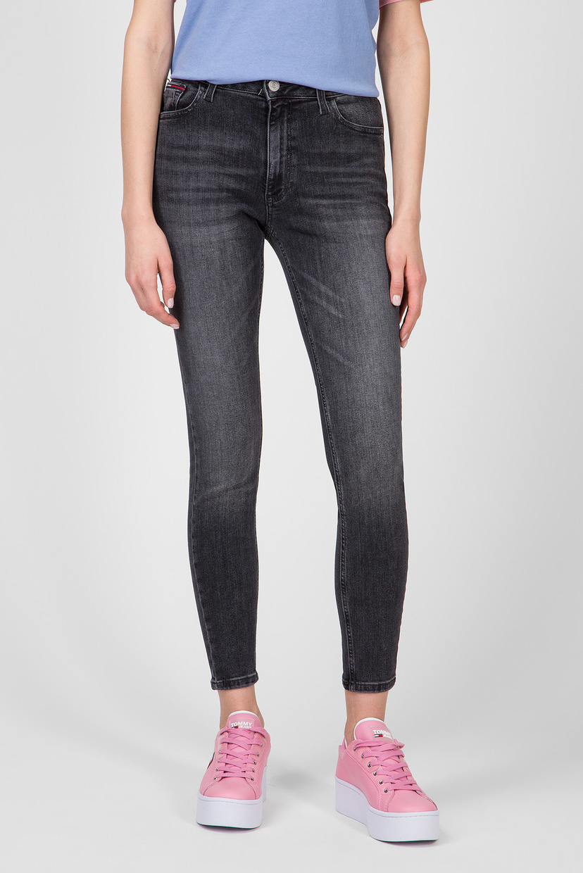 

Женские темно-серые джинсы SANTANA HIGH RISE SKINNY Tommy Hilfiger 25-32 DW0DW07650