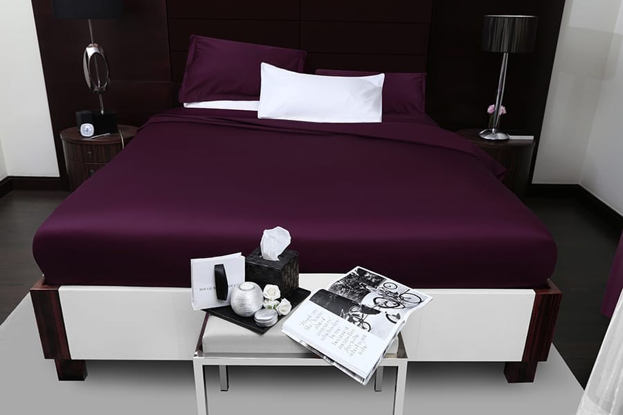 

Пододеяльник на пуговицах Marca Marco Dark Plum 150х210