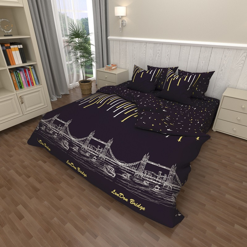 

Комплект постельного белья Krispol двуспальный GOLD LUX 180*220(420.154134)
