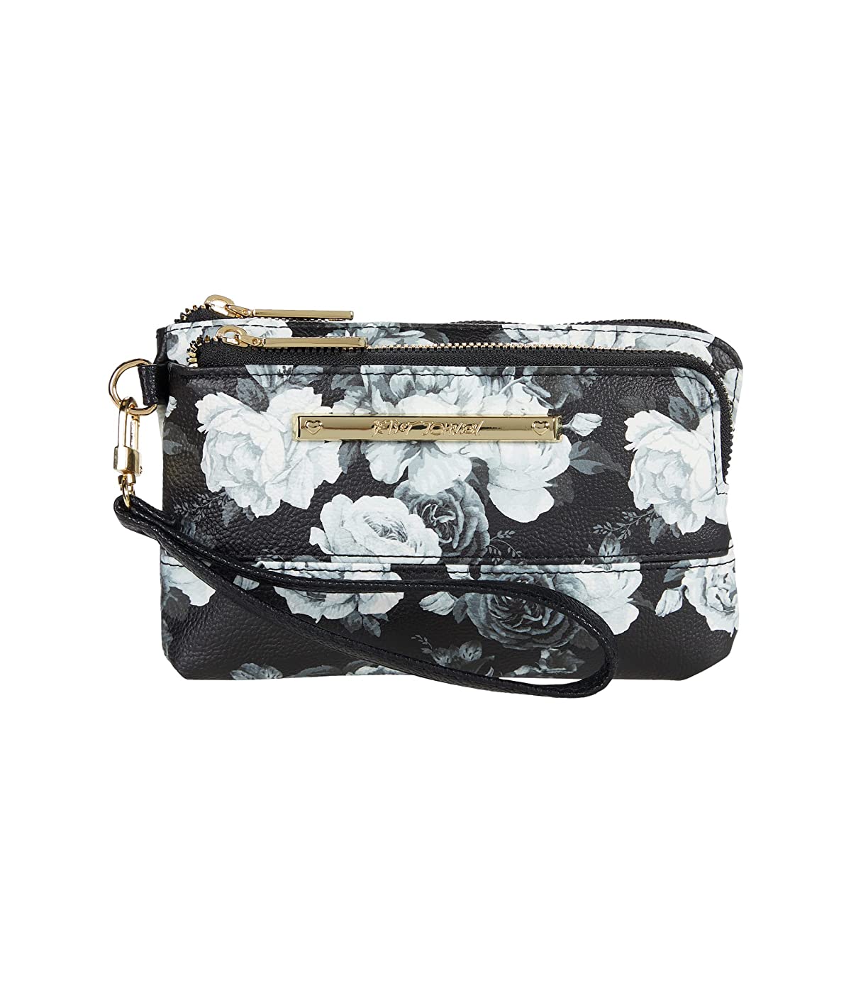 

Кошелек Betsey Johnson Talli Wristlet Pouch Smokey Floral, Универсальный