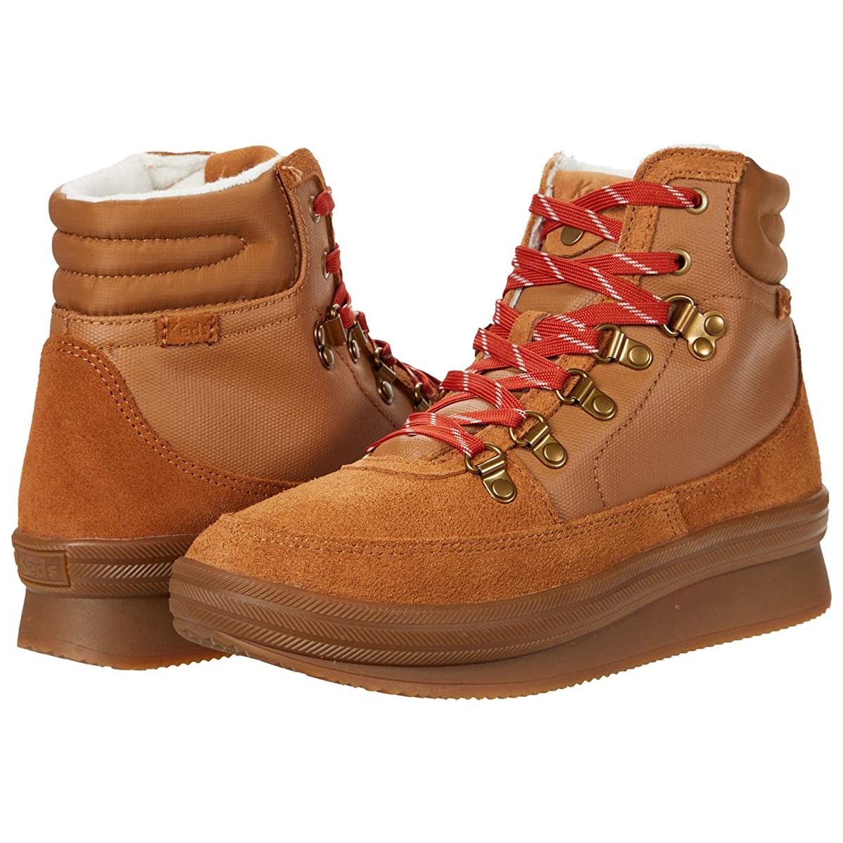 

Ботинки Keds Midland Boot Suede Splash Canvas WX коньяк, 35 (220 мм)