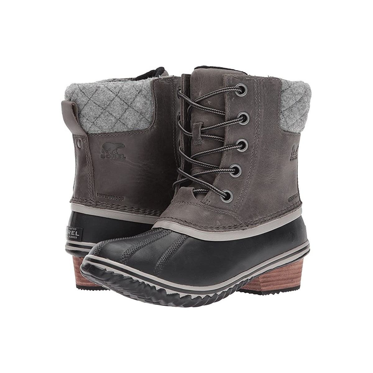 

Зимние ботинки SOREL Slimpack II Lace Quarry/Black, 37 (230 мм)