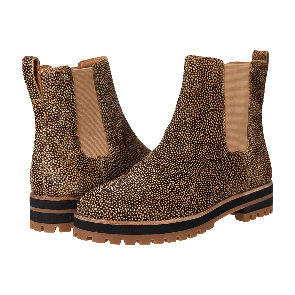 

Челси Madewell Andi Chelsea Lugsole Boot Toffee Multi Haircalf, 35.5