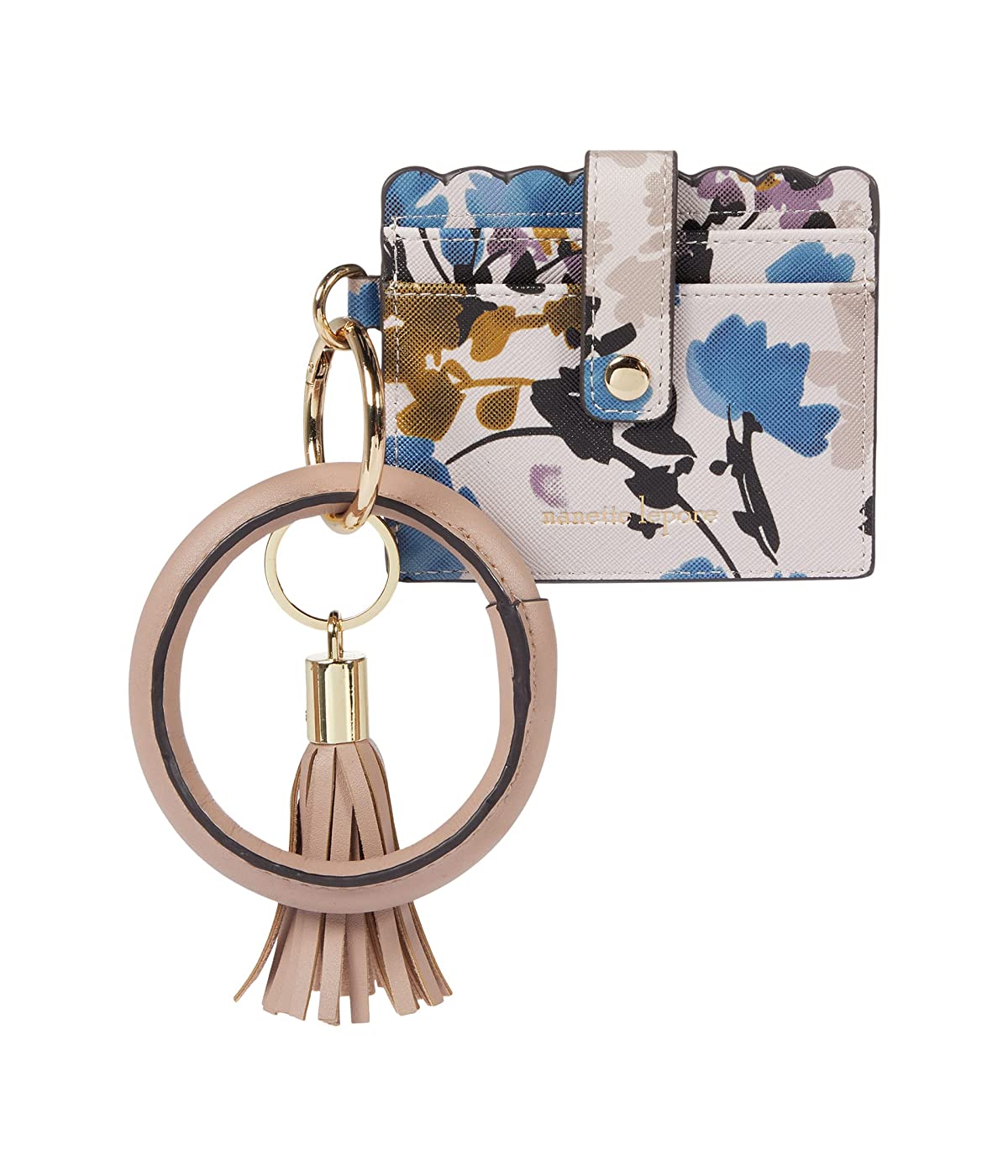 

Кошелек Nanette Lepore Credit Card Case with Ring Bracelet Neutral Floral, Универсальный