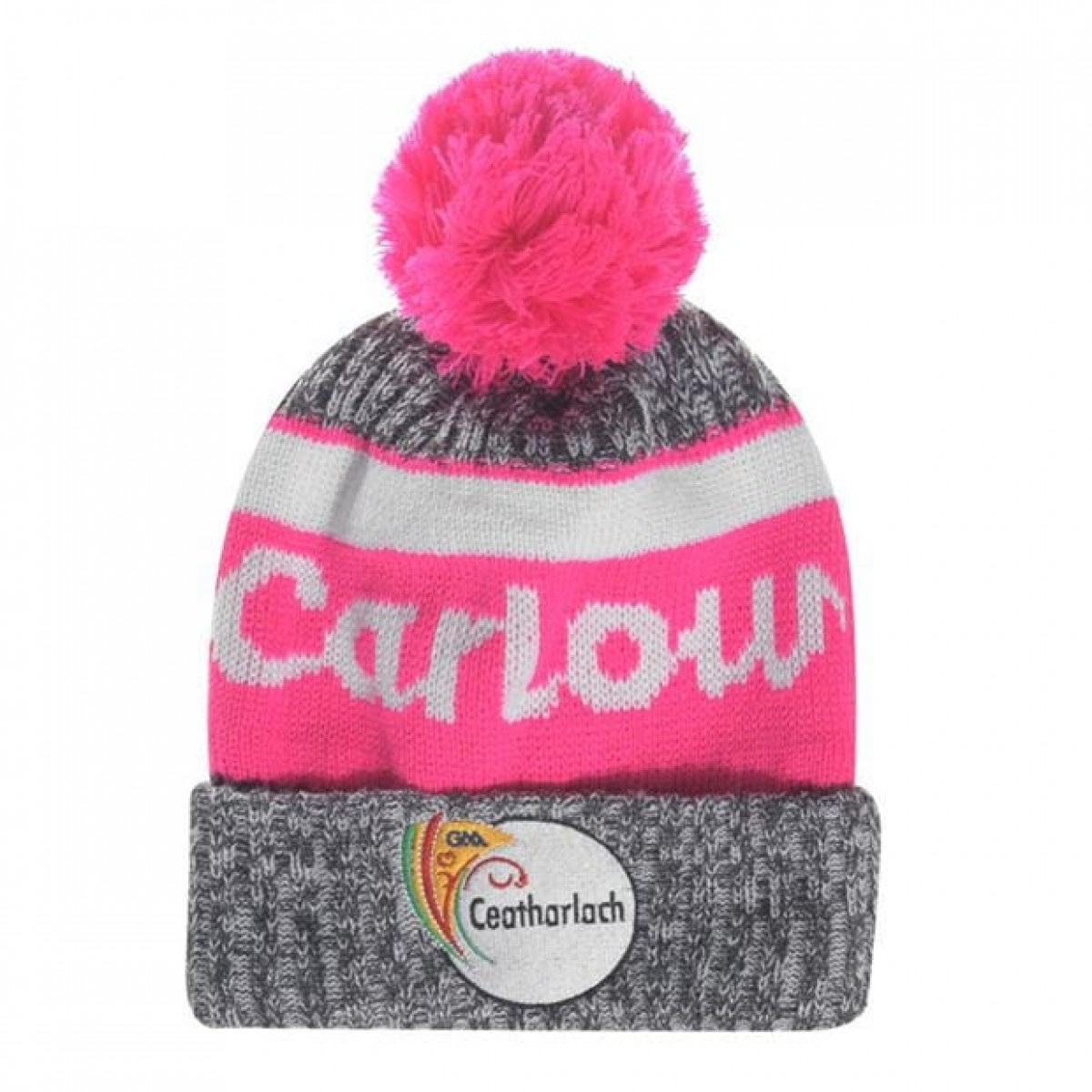 

Головной убор Official Carlow GAA Beanie Char/White/Pink, Женский
